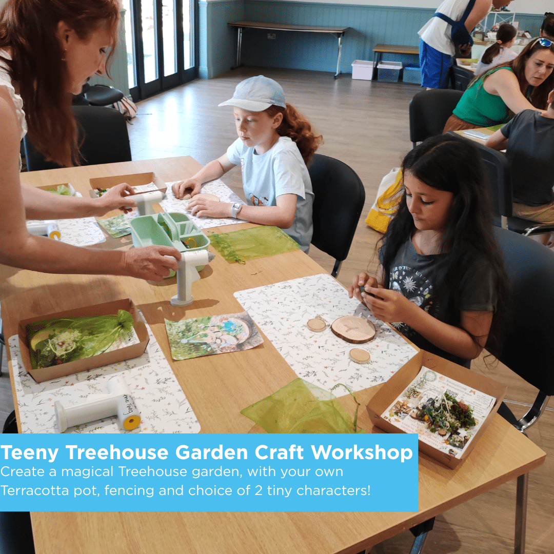Children at Craft workshop at Sky Park Farm